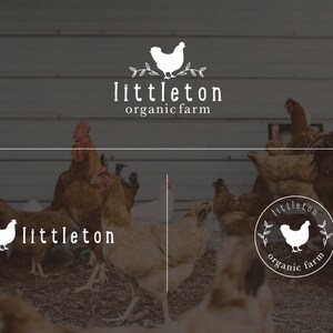 Complete Farm Logo Set Stamp Watermark Design Chicken Rustic Digital Nature Vintage Farmer Country Branding Etsy Ranch Photography Food Eggs