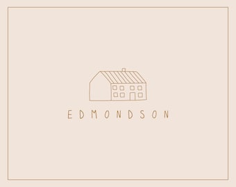 Farm Logo, Farmhouse Logo, AirBnb Logo, Rental Property Branding, Barn Logo, Unique Logo Design, Photography Logo, Simple Logo Design