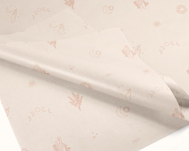 Digital Tissue Paper Design, Wrapping Paper PDF, Branding Stationery ...