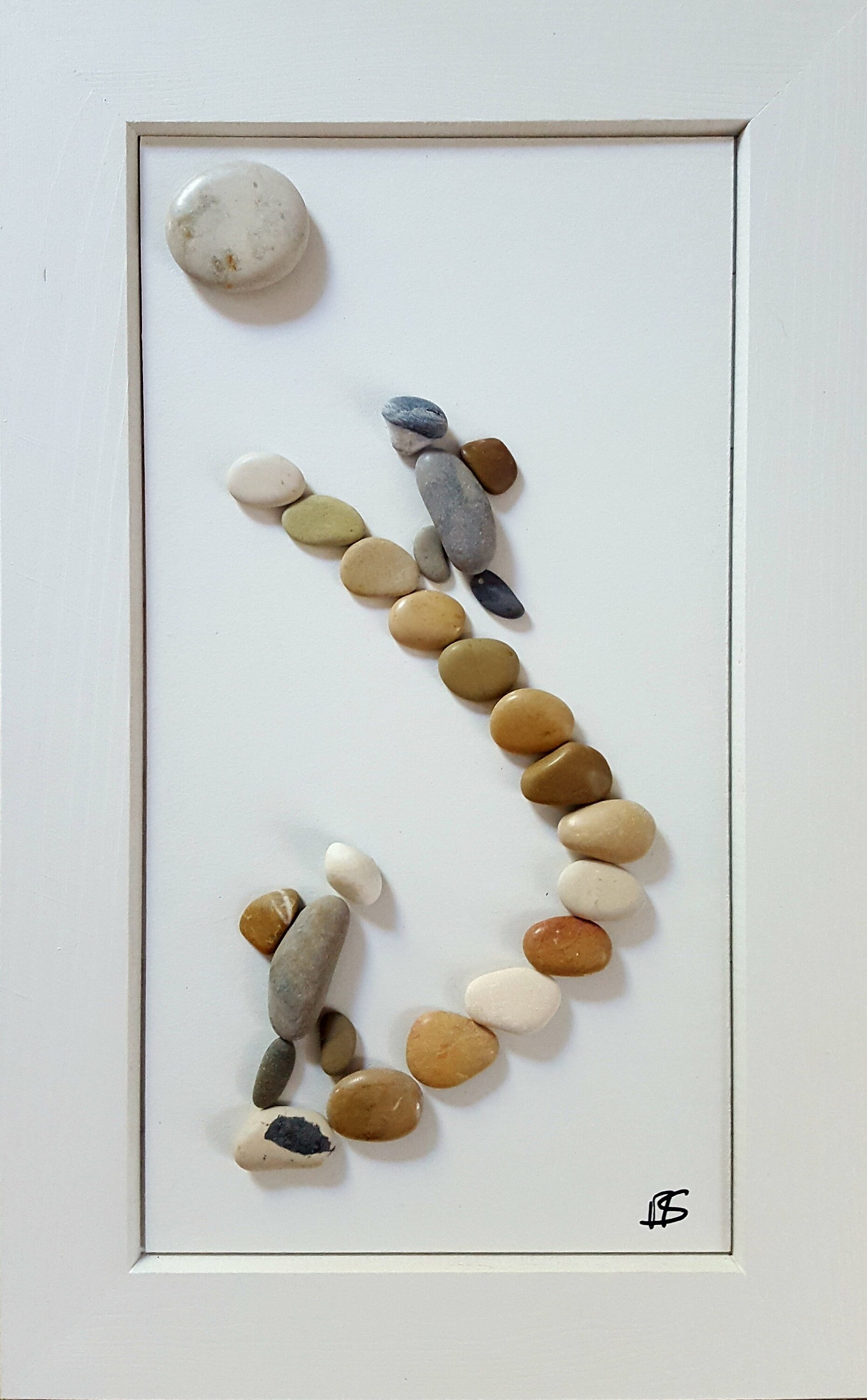 Pebble Art, Galet, Cadre, Tableau, Fait-Main, Handmade, Cadeau, Gift Quel Doux Rêve de Pouvoir Décro