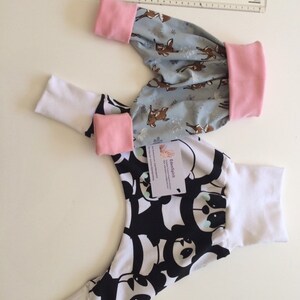 Sarouel léger évolutif pour bébé ajustable Harlem pants de 3 à 36 mois tissu, couleur de ceinture et taille au choix personnalisable image 7