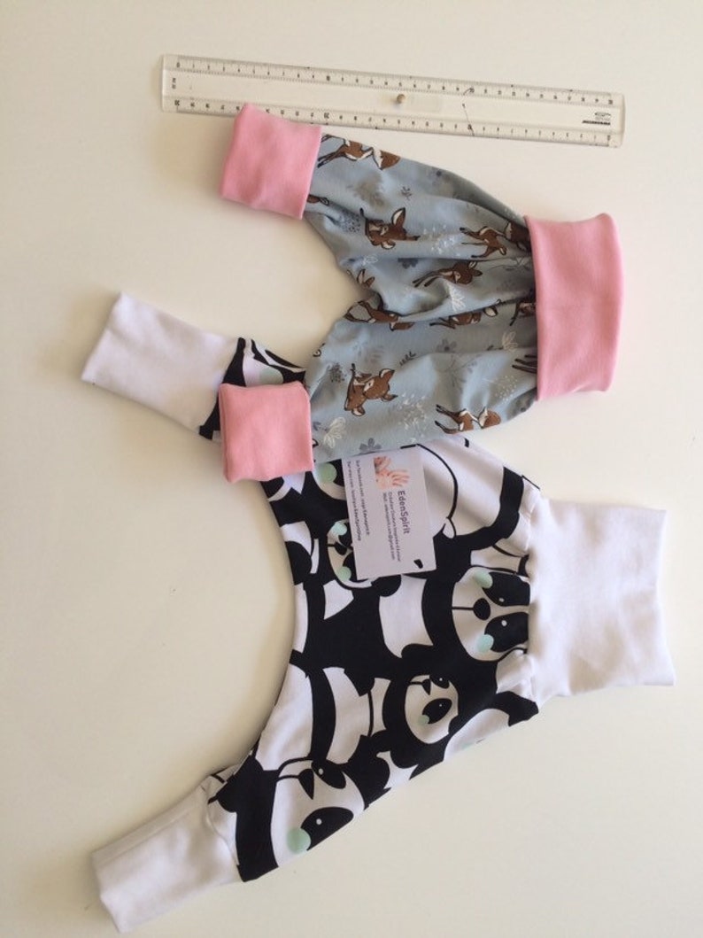 Sarouel léger évolutif pour bébé ajustable Harlem pants de 3 à 36 mois tissu, couleur de ceinture et taille au choix personnalisable image 7