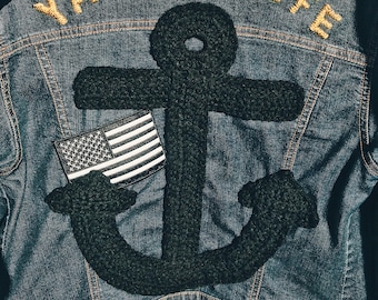 PDF-Anchor Applique Crochet Pattern PDF