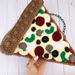 PDF-You wanna pizza me?! Crochet PDF purse pattern