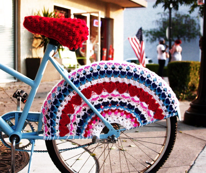 PDF-I Heart My Bike Skirt Crochet PDF Pattern image 1