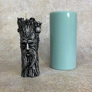Guardian of the Forest with an owl. Silicone molds. Mold 3d. Forms for candles. Premium quality molds. We use only high quality silicone.