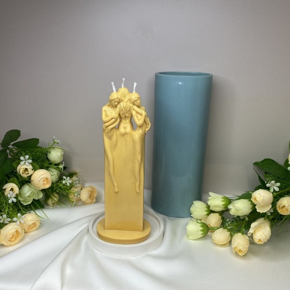 Three Greek Goddesses. Silicone molds. Candle mold. Magic molds. Good quality form.