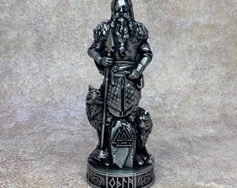 Gott Odin mit den Wölfen. Silikonform Gott Odin. Premium-Qualitätsformen. Wir verwenden nur hochwertiges Silikon.