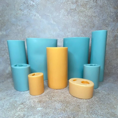 Moule à bougie - OMABETA - Silicone 3D - Durable - Réutilisable
