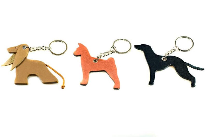 Basenji Dog Leather Key Ring, Key Fob, Keychain, Dog Lover Gift - Etsy