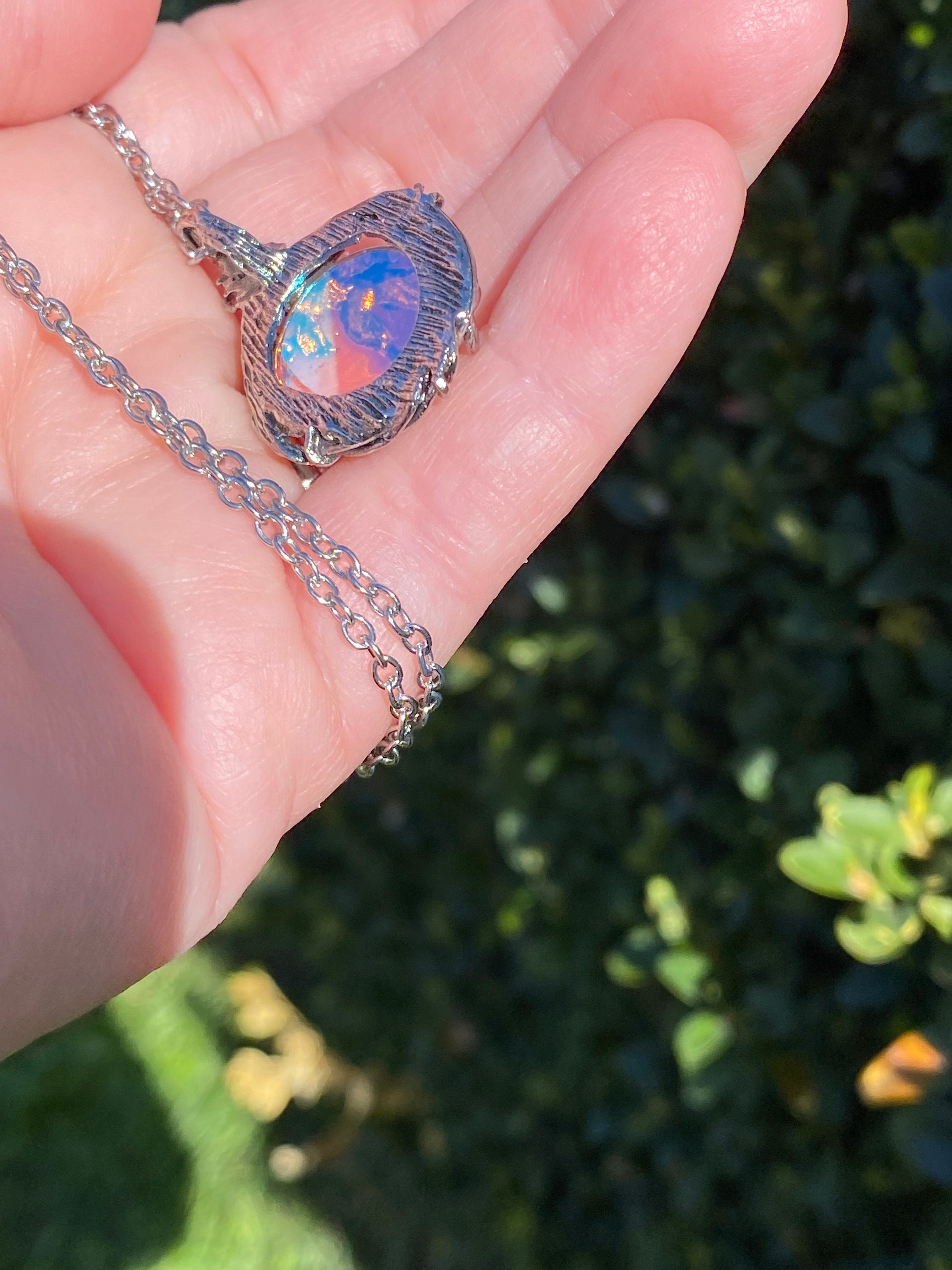 Witch’s Mirror Necklace | Hexenspiegel Protection Amulet From Dark Arts |  Wiccan Amulet | Alter Tool