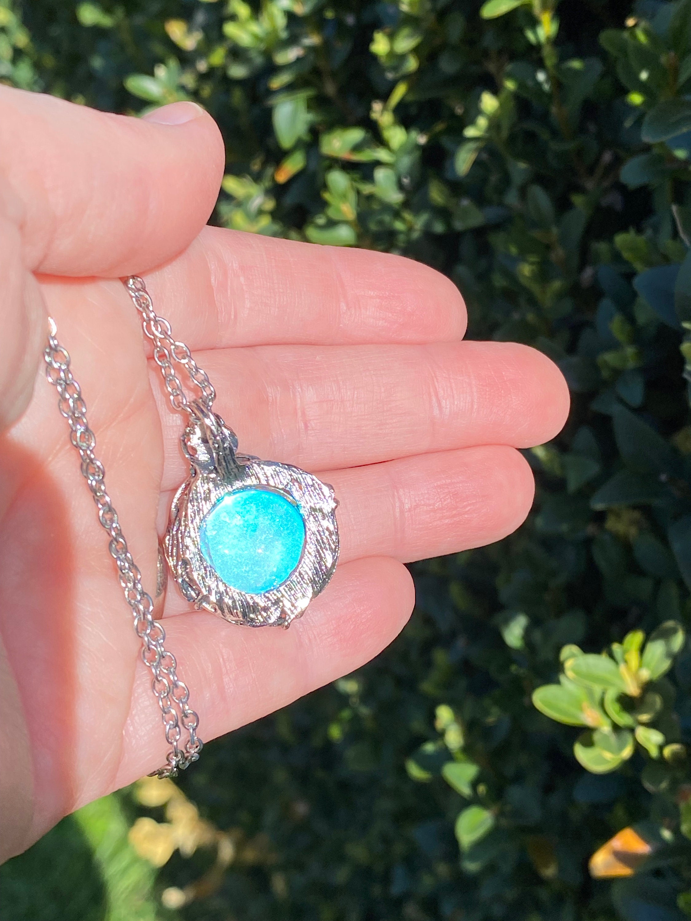 Witch’s Mirror Necklace | Hexenspiegel Protection Amulet From Dark Arts |  Wiccan Amulet | Alter Tool