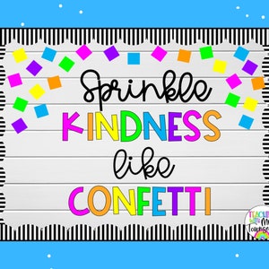 Sprinkle Kindness Bulletin Board Letters | Bulletin Board Display | Classroom Décor | 5 inch cardstock letters