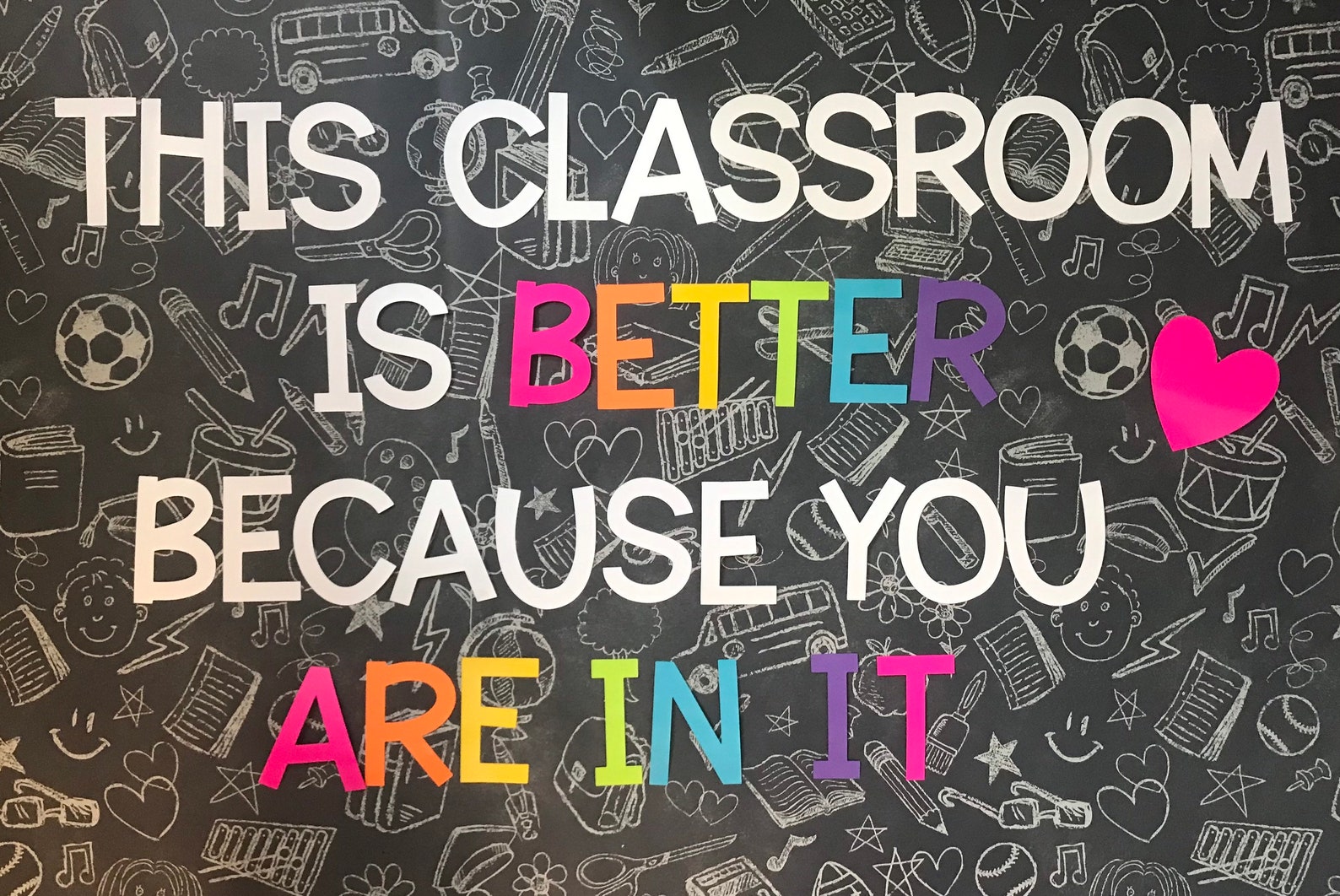 5 INCH Custom Bulletin Board Letters-teacher Bulletin - Etsy