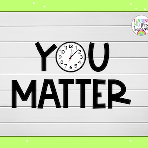 Bulletin Board Letters-You Matter-Classroom Decor