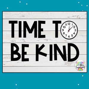 Bulletin Board Letters | Time To Be Kind | Classroom Décor | Office Supplies