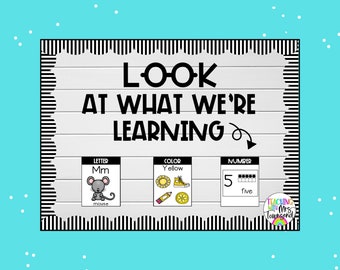 Bulletin Board Letters | Learning Objectives | Classroom Décor | Teacher Supplies