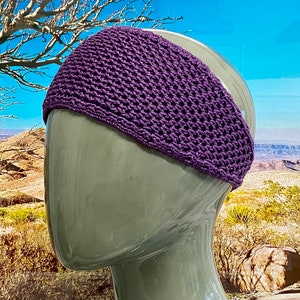 Headband or hair band, air permeable, handmade, knitted like a net, in 12 colors image 6