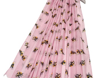 Cute Bee Print Scarf