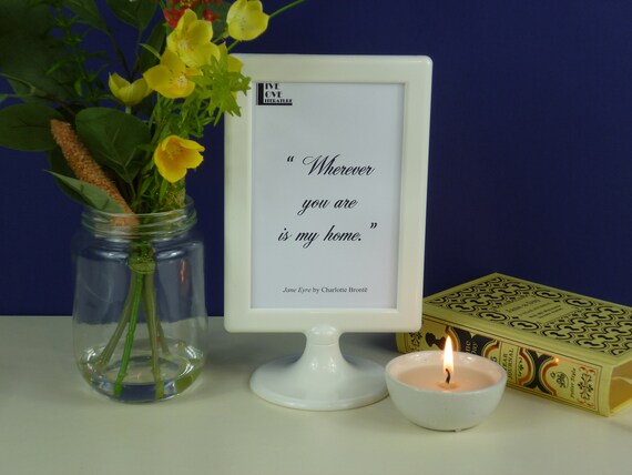 16 Classic Book Love Quotes Framed Romantic Literary Gift Etsy