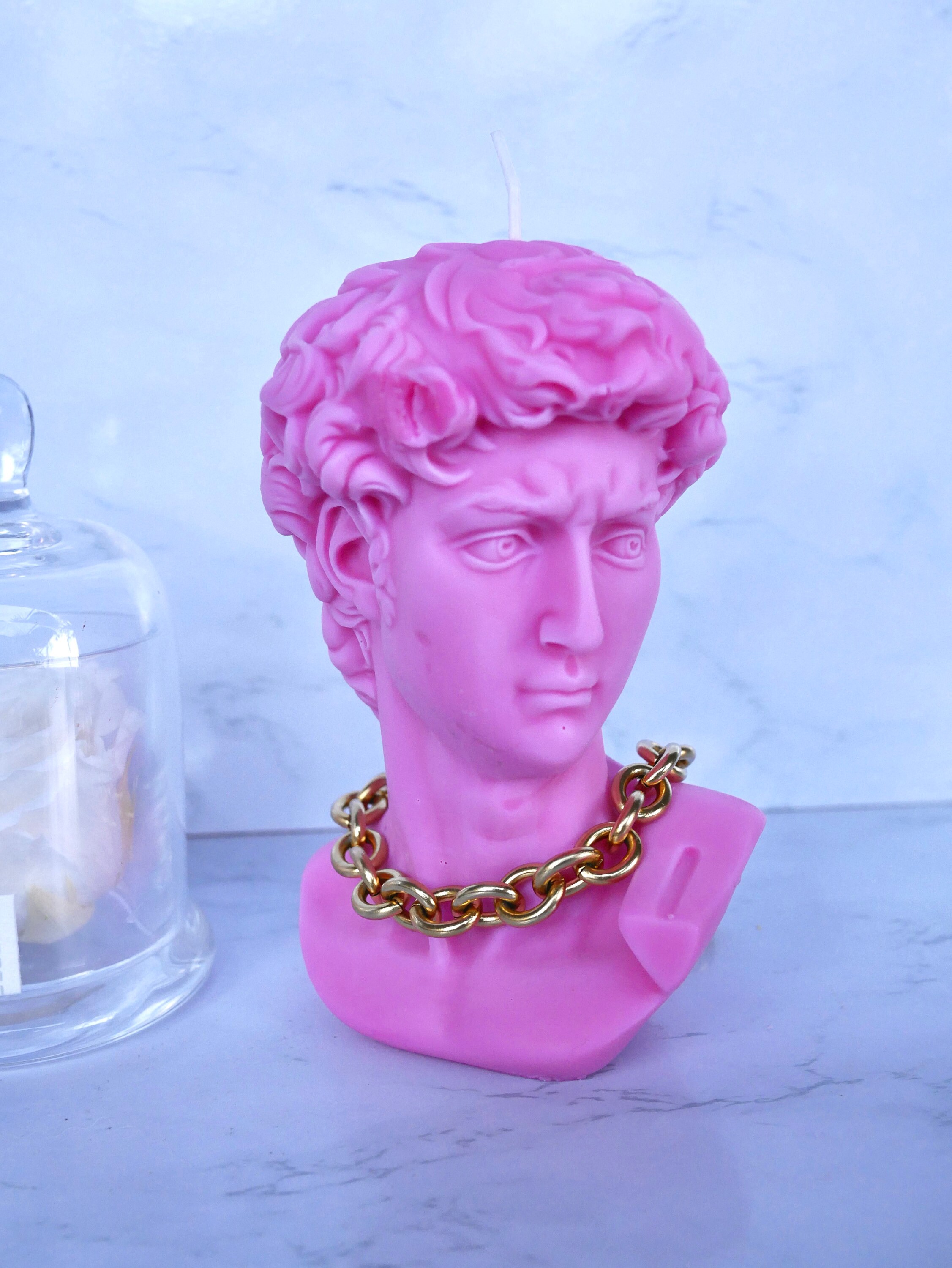 Large David Candle Statue Candle David Sculpture Candle Etsy