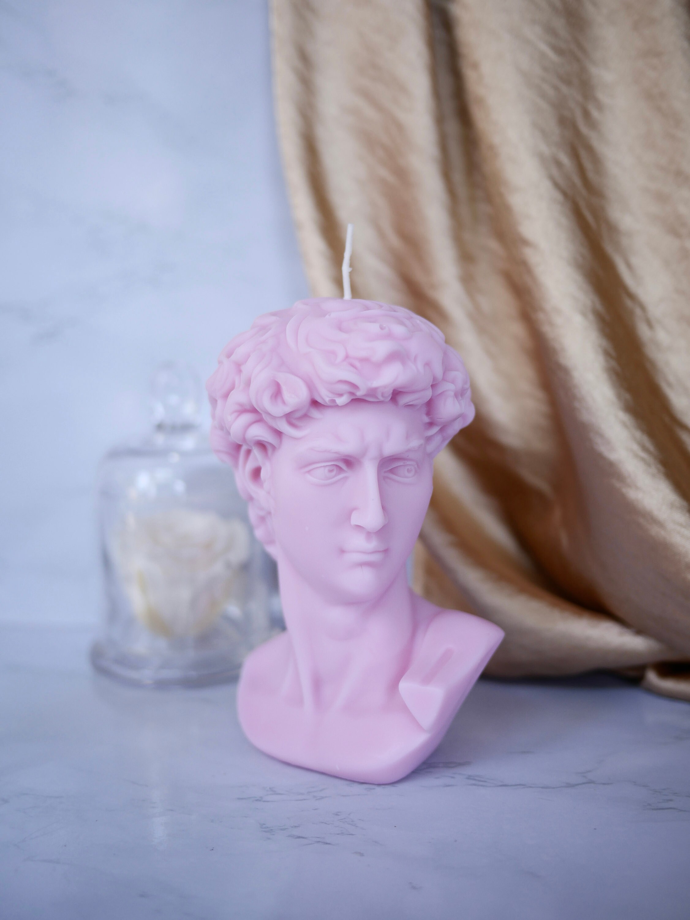 Large David Candle Statue Candle David Sculpture Candle Etsy