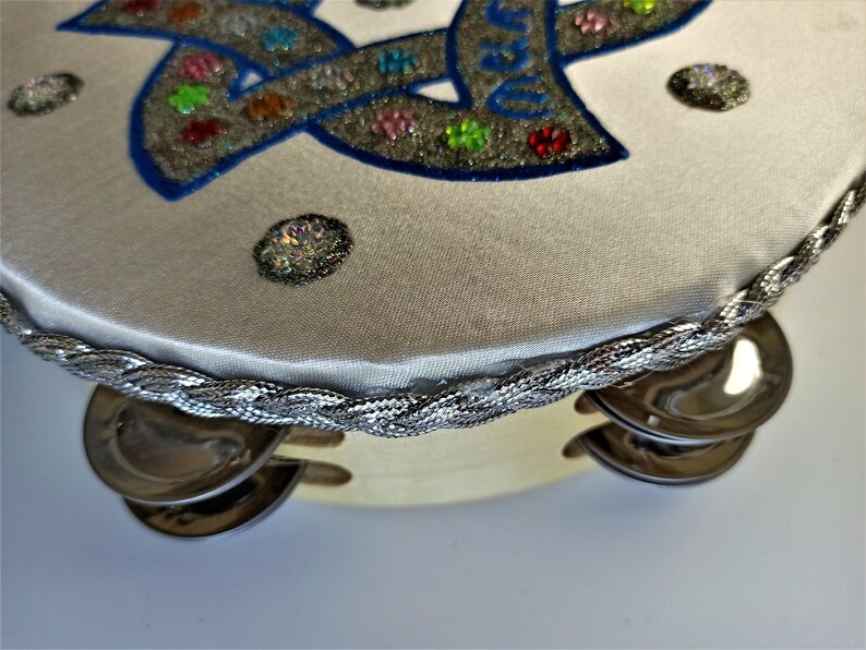 Tambourine Shema Israel Magen David Handpainted Judaica Etsy New Zealand