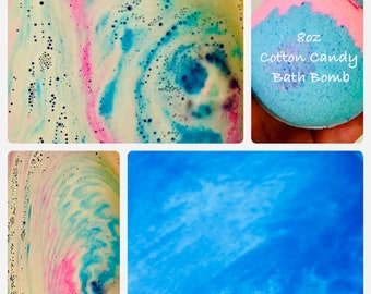 Shimmery Cotton Candy Bath Bomb