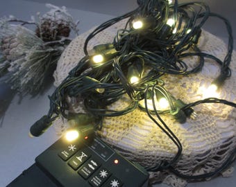 Bethlehem Lights 50 Battery Operated LED String Lights Twinkle Solid Timer Multiple Modes