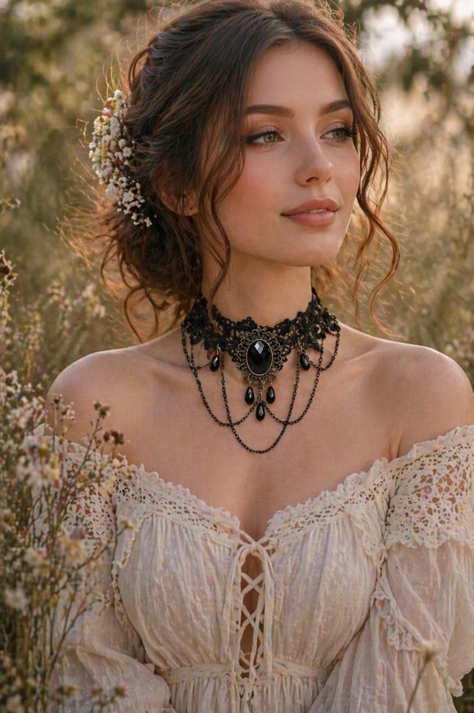Gothic Lace Choker - Etsy