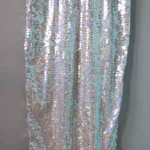 Vestido de noche Adrianna Papell para mujer, talla 12, con lentejuelas, corte sirena, iridiscente, estilo vintage de los 90, ideal para bodas. imagen 4
