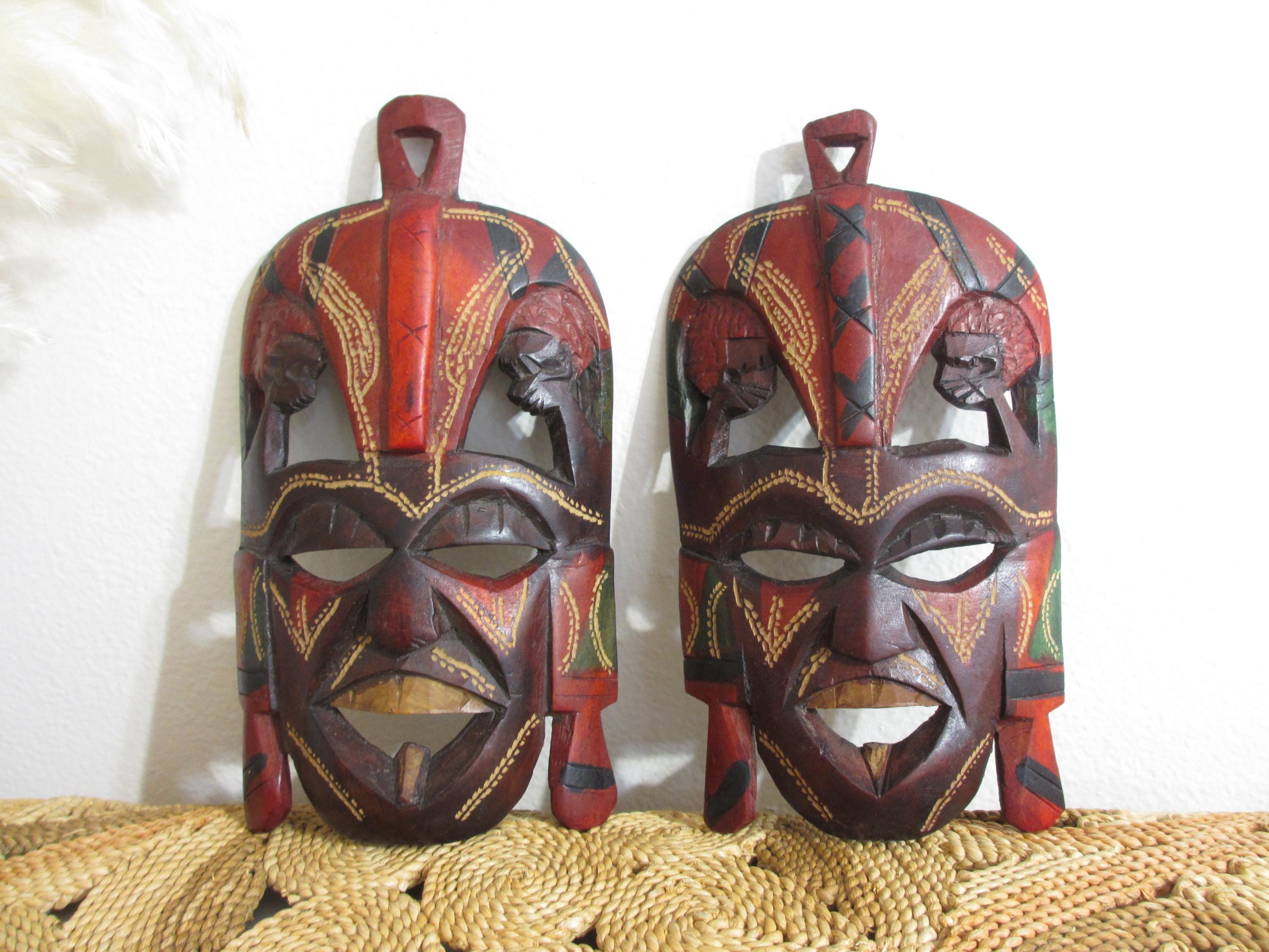 Kenya wood masks - Etsy 日本