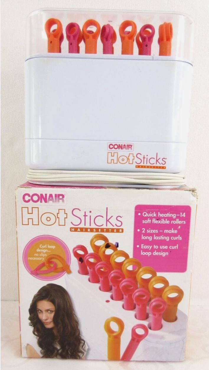 Hot Sticks Conair Big Curls Bendable Rollers Conair Hair Curlers