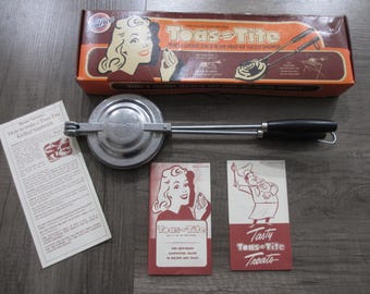Toas-Tite Stovetop Sandwich Maker Replica 1949 Original New In Box Complete Campfire Pie Iron Retro Kitchen Gift USA