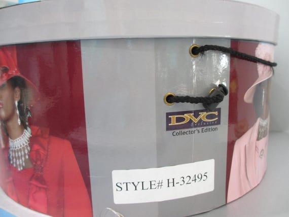 DVC Exclusive Rhinestone Statement Hat Silver Sat… - image 9