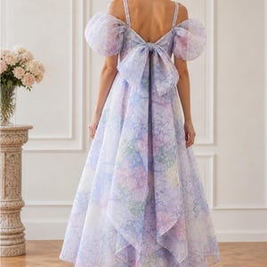 lavender tea party dress Affordable Lavender Bridesmaid Dresses 2018 A-Line / Princess Off-The-Shoulder Short Sleeve Sequins Beading Tea-length Ruffle Backless Wedding Party