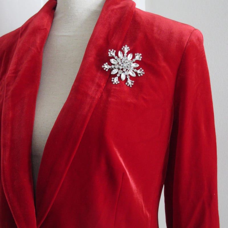 Large Brooch Snowflake - Etsy