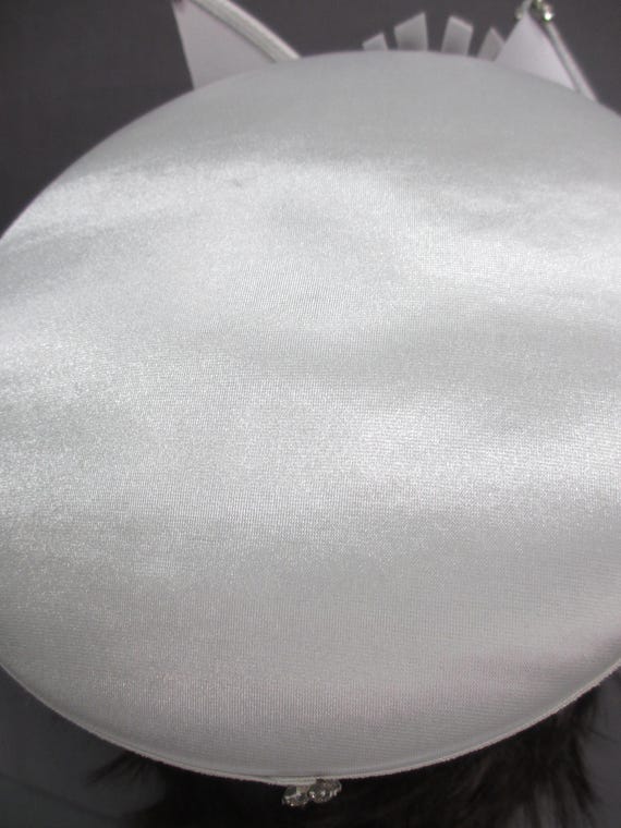 DVC Exclusive Rhinestone Statement Hat Silver Sat… - image 15