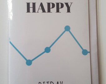 Feliz Día de Bitday. Una tarjeta de felicitación en blanco con un giro Crypto. Cuenta con una billetera de papel Bitcoin. Fabuloso regalo