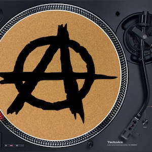 12&quot; Cork Slipmat - Punk Anarchy - Turntable Slipmat