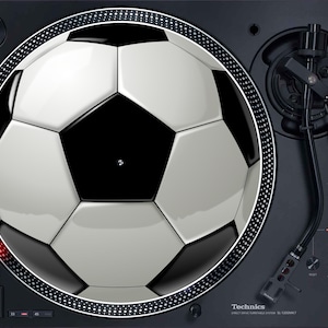 12&quot; Felt Turntable Slipmat - Soccer - Football - Futbol - Record Player Slipmat
