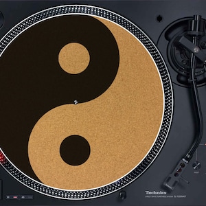 12&quot; Cork Slipmat - Yin & Yang - Turntable Slipmat