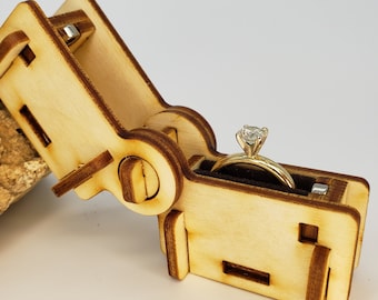 Laser Cut Engagement Ring Box