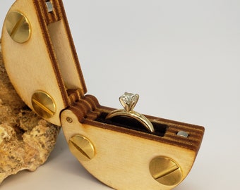 Laser Cut Engagement Ring Box
