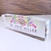 Personalized Name Plate for Desk | Succulents Design On Clear Acrylic Glass | Custom Office Decor Nameplate Sign | Personalized Gift 