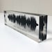 Sound Wave Art, Custom Sound Wave Print, Father's Day Gift, 3D Soundwave Gift, Personal Voice Wave, Sound Clip on Clear Acrylic Glass .. 