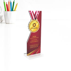 Custom trophy | custom award plaque | engraved award | engraved acrylic trophy | acrylic award | ARTBLOX