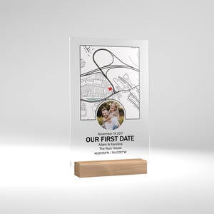 Où tout a commencé (carte) | Notre premier rendez-vous Carte personnalisée La nuit où nous nous sommes rencontrés Cadeau d'anniversaire Lieu Cadeau de Noël First Meet