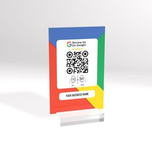 Google Review Plaque: NFC Tap, QR Code Sign, Business Review Link
