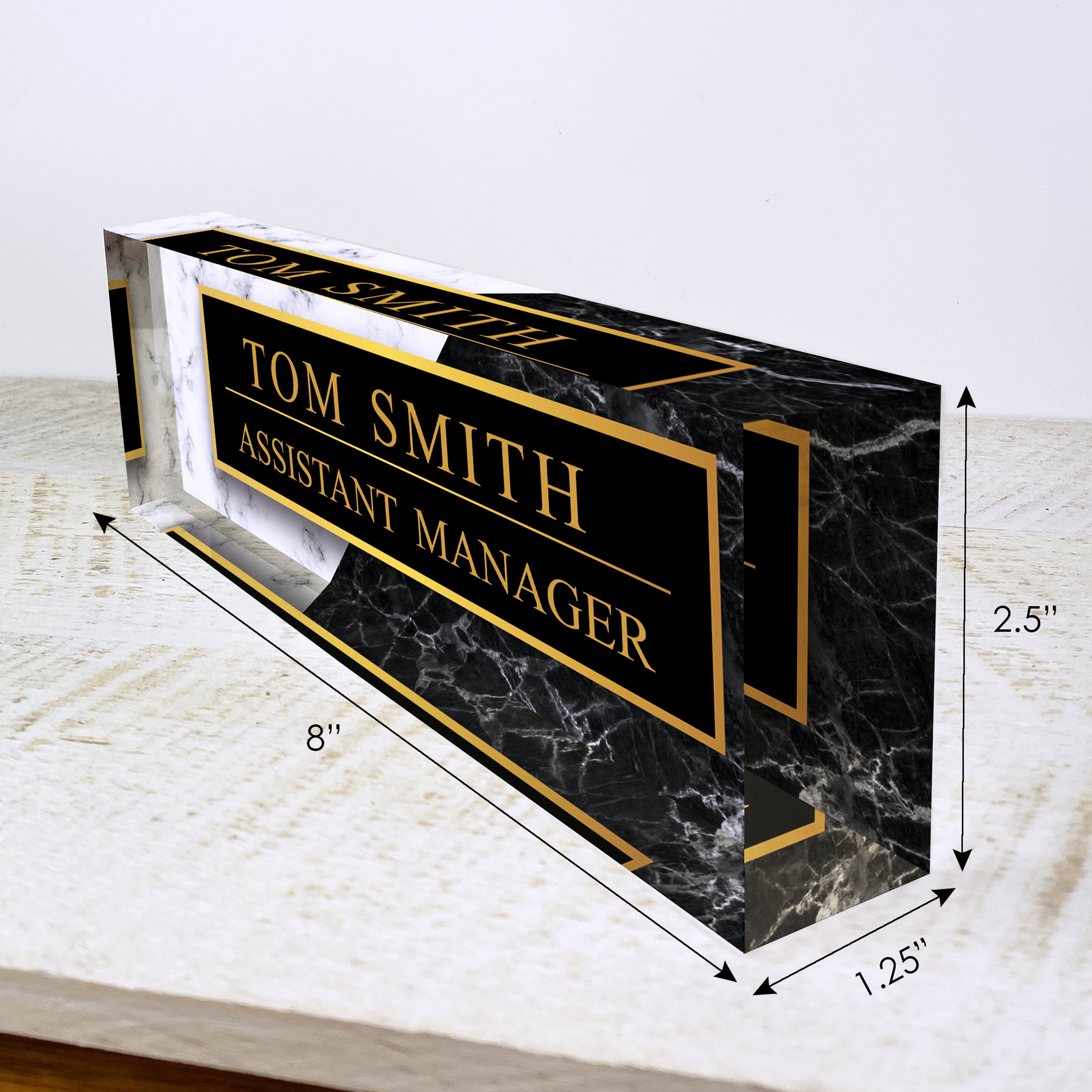 Personalized Desk Name Plate Custom Name On Marble Design Acrylic Glass Office Decor Appreciation Gift Personalized Desk Name Plate Custom Name On Marble Design Acrylic Glass Office Decor Appreciation Gift